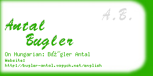 antal bugler business card